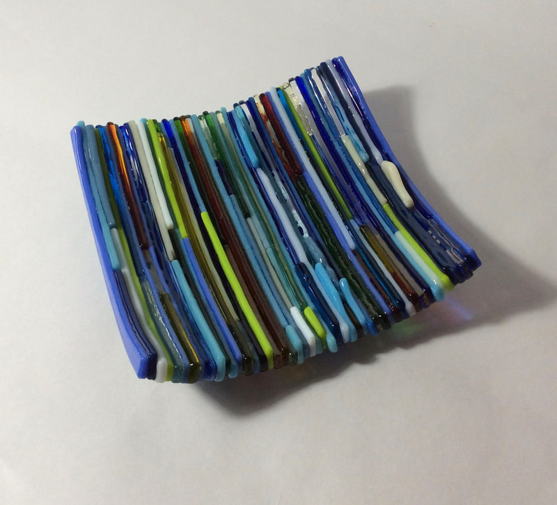 fused glass plate